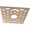 Ekena Millwork Chevron Wood Fretwork Pierced Ceiling Medallion, Red Oak, 30"OD x 7 3/4"ID x 3/8"T CMWP30X30X0375CHRO - alternate 4